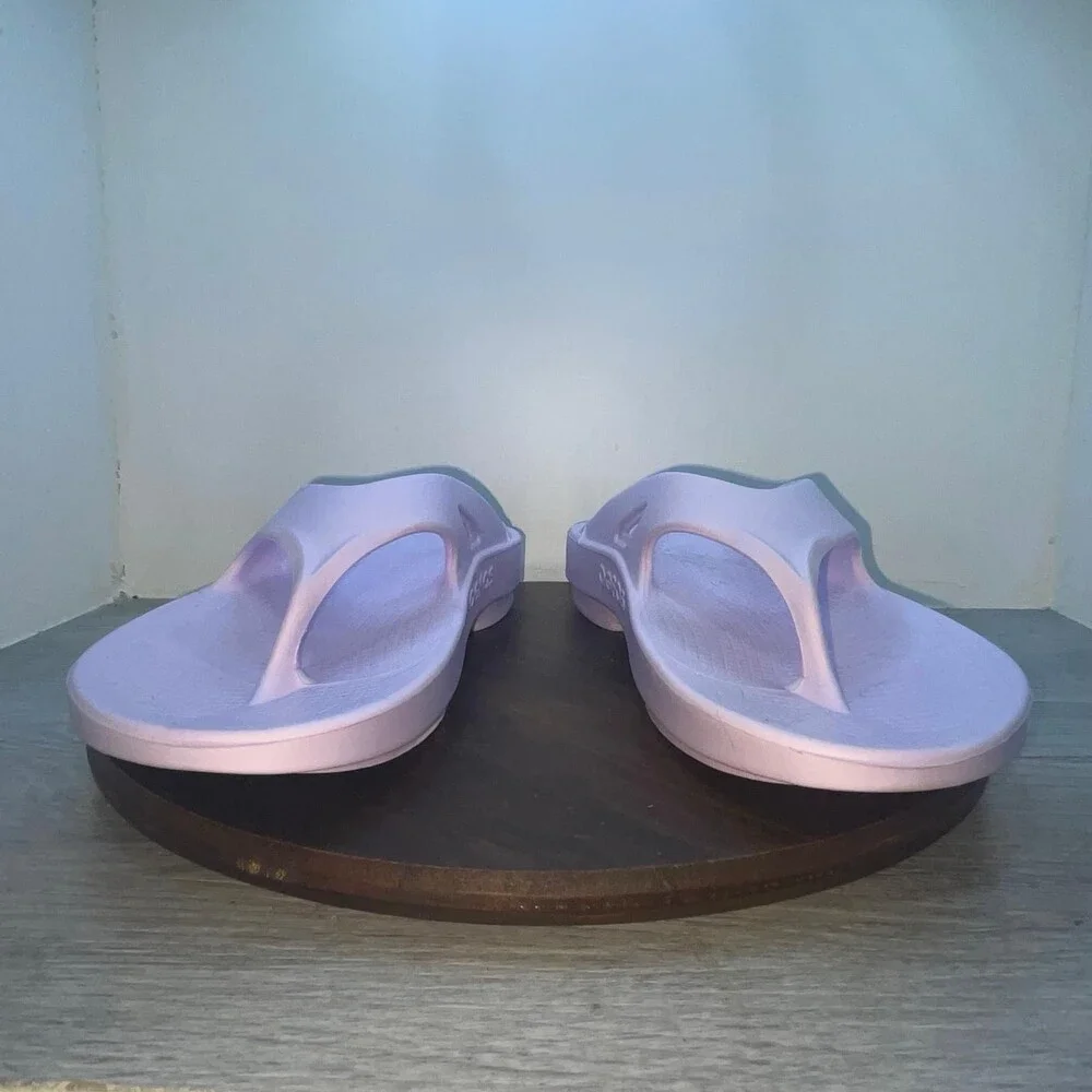 OOFOS OOLALA Flip Flop Men’s Size 12 Thong Recovery Sandals Purple Comfort